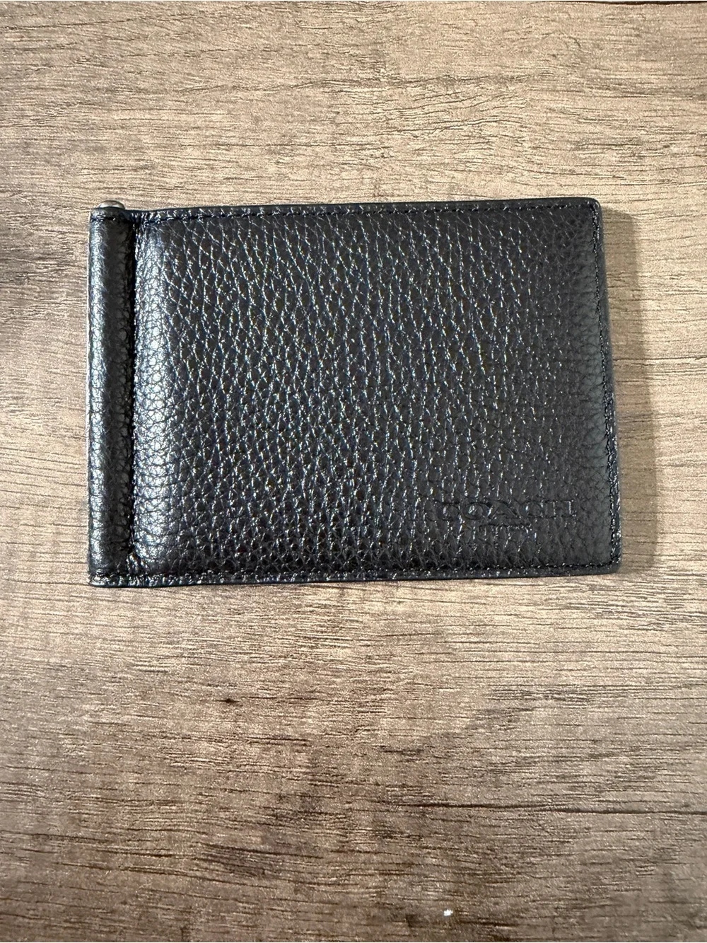 Coach Black Leather Billfold
